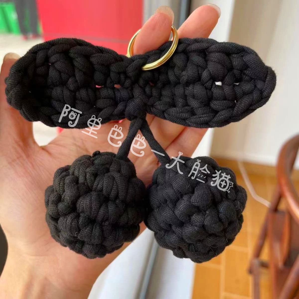 Готовая ручная работа Cherry Автомобильная подвеска брелок сумка для коляски украшения подарок на день рождения девочки ins...