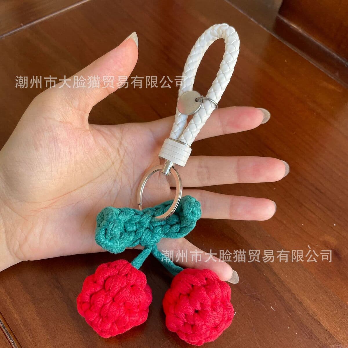 Готовая ручная работа Cherry Автомобильная подвеска брелок сумка для коляски украшения подарок на день рождения девочки ins...