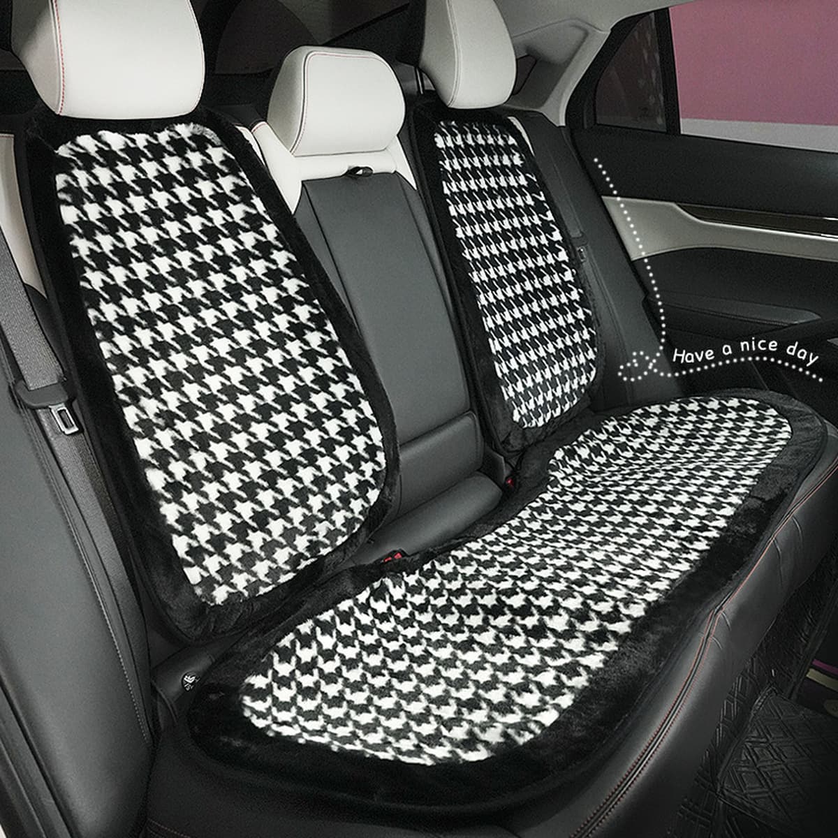 Зимняя плюшевая накидка на автомобильное сиденье Blue Rain, высококачественная имитация меха кролика, нескользящий чехол на...