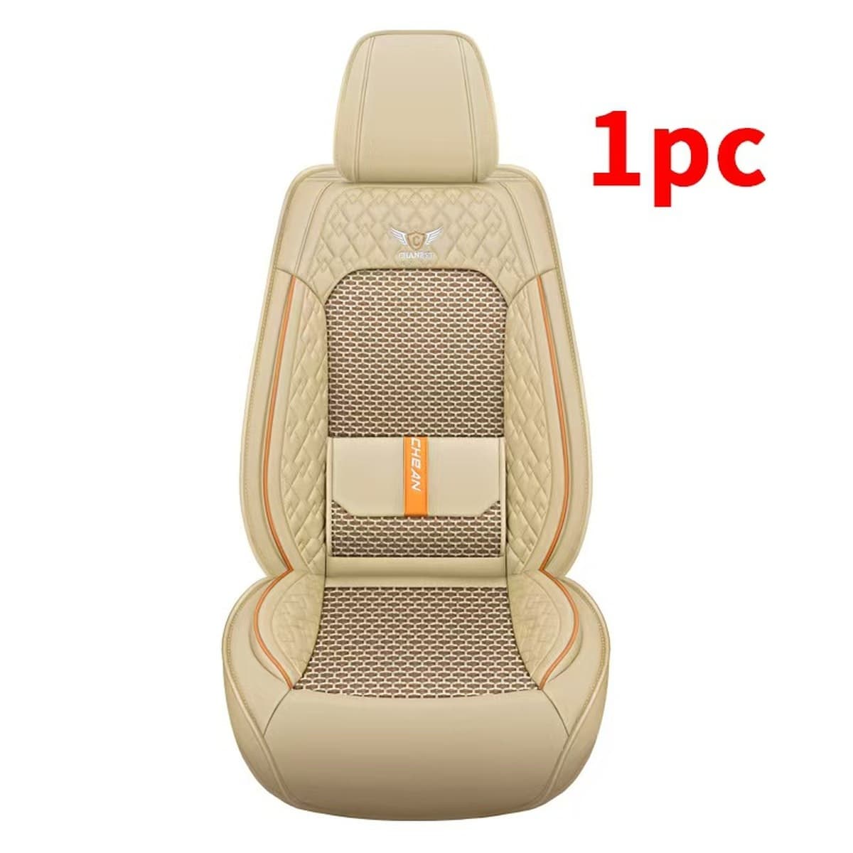 Новая модная подушка для автомобильного сиденья из ледяного шелка, всесезонный универсальный кожаный чехол на сиденье,...
