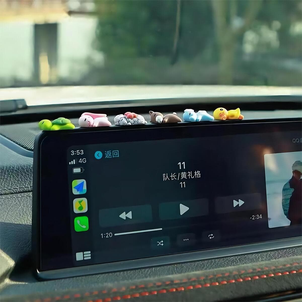 Автомобильные аксессуары украшения центральной консоли Украшение зеркала заднего вида автомобиля мультфильм электрический...