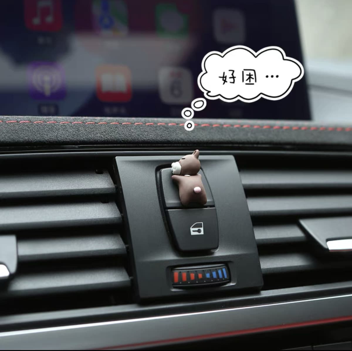 Автомобильные аксессуары украшения центральной консоли Украшение зеркала заднего вида автомобиля мультфильм электрический...