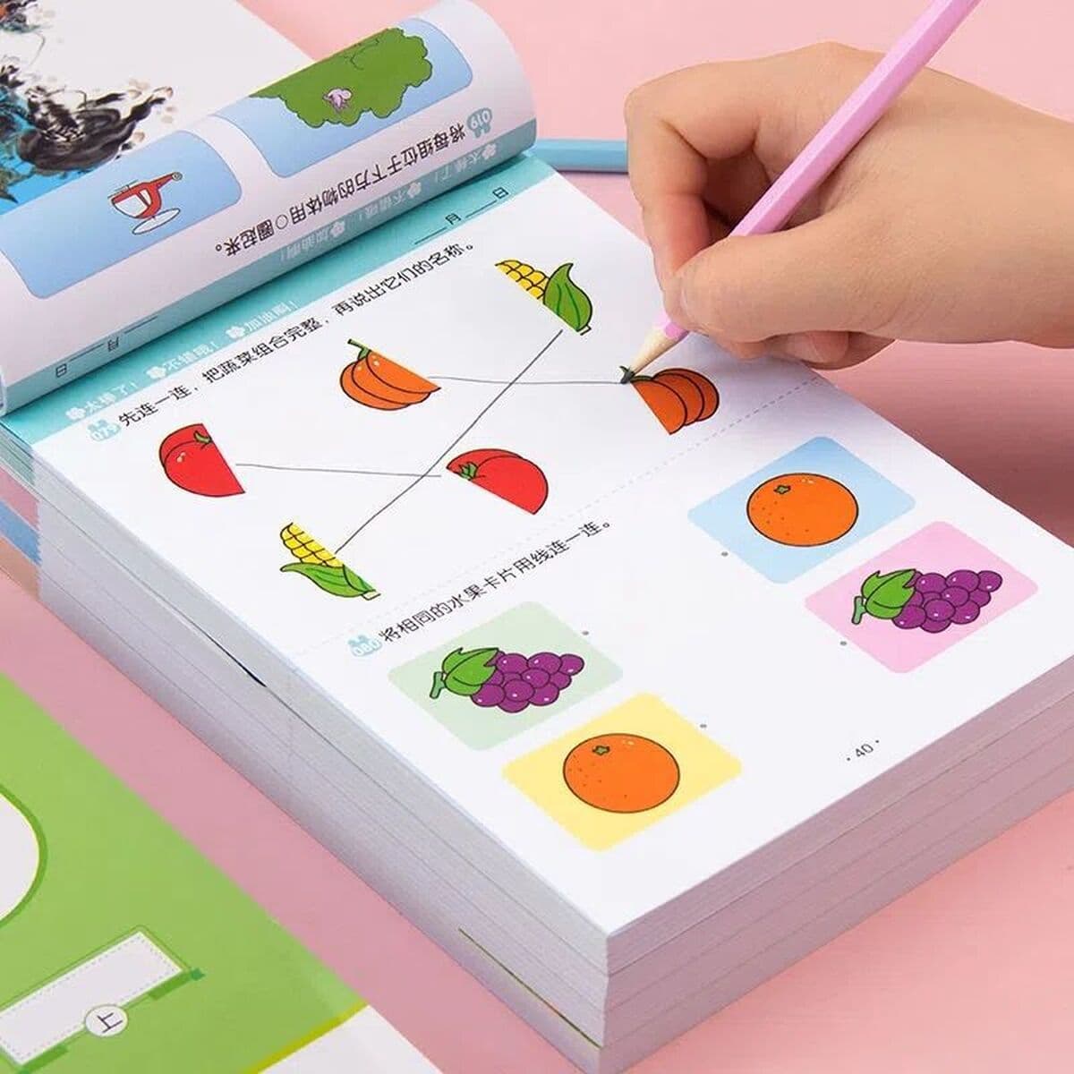 Детский тренинг по развитию мышления всего мозга 365 вопросов книга-головоломка детская концентрация обучение раннее...