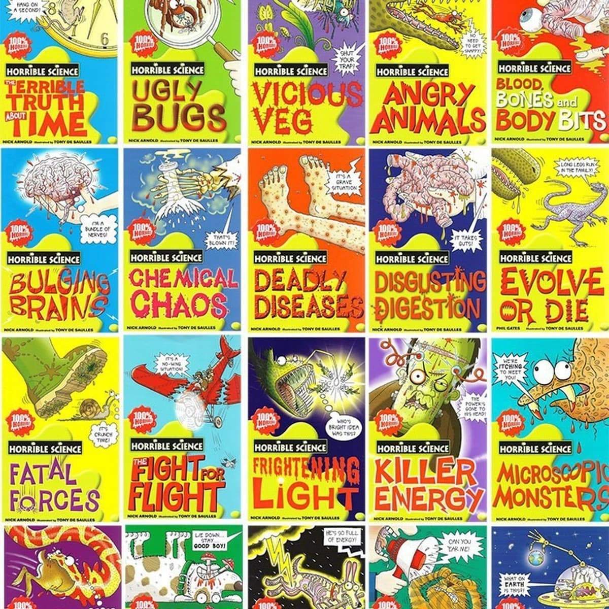 Жуткая наука, 20 томов английской внеклассной научно-популярной энциклопедии, романов и рассказов.
