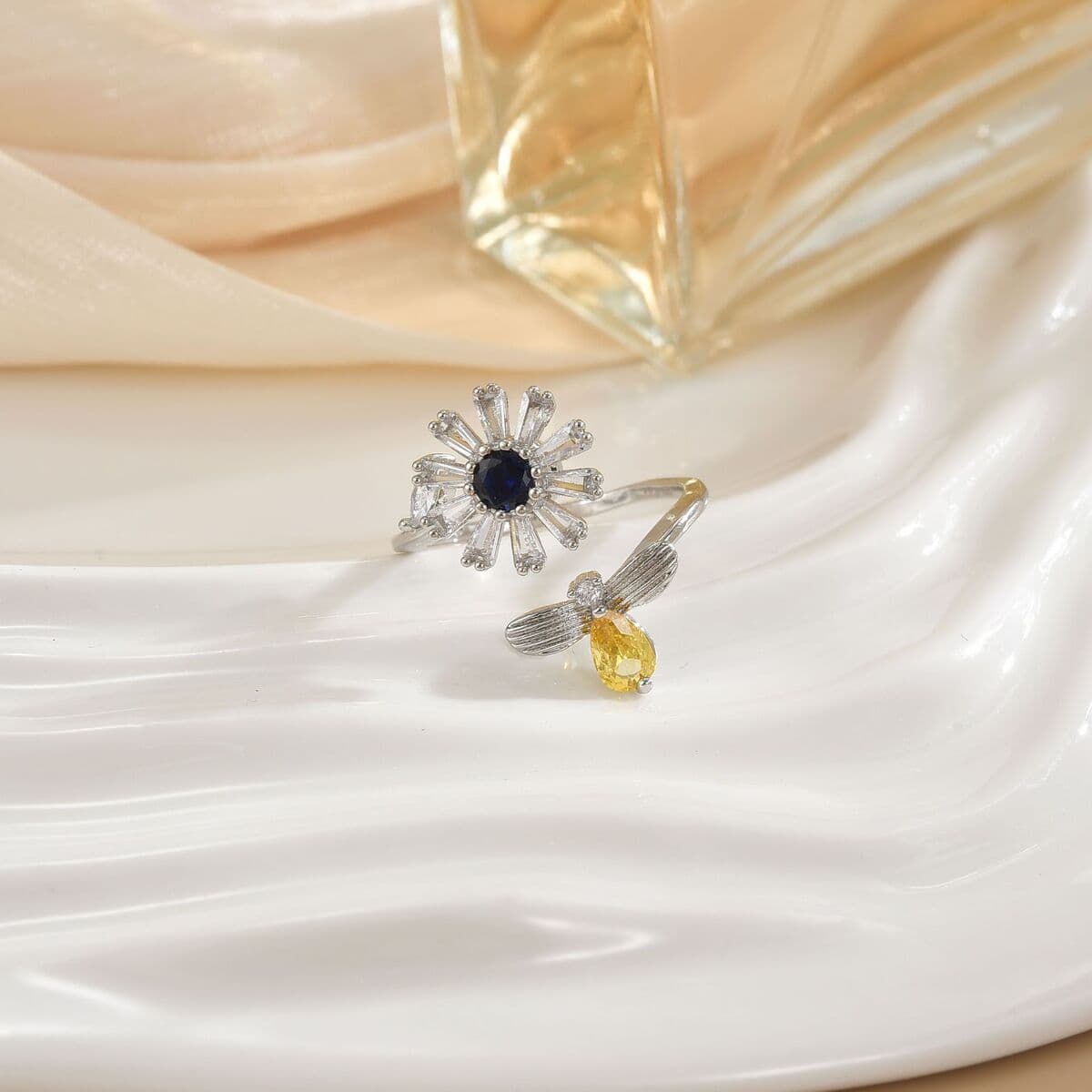 Вращающееся кольцо в европейском и американском стиле для женщин с микроинкрустацией цирконом, элегантное и изысканное,...