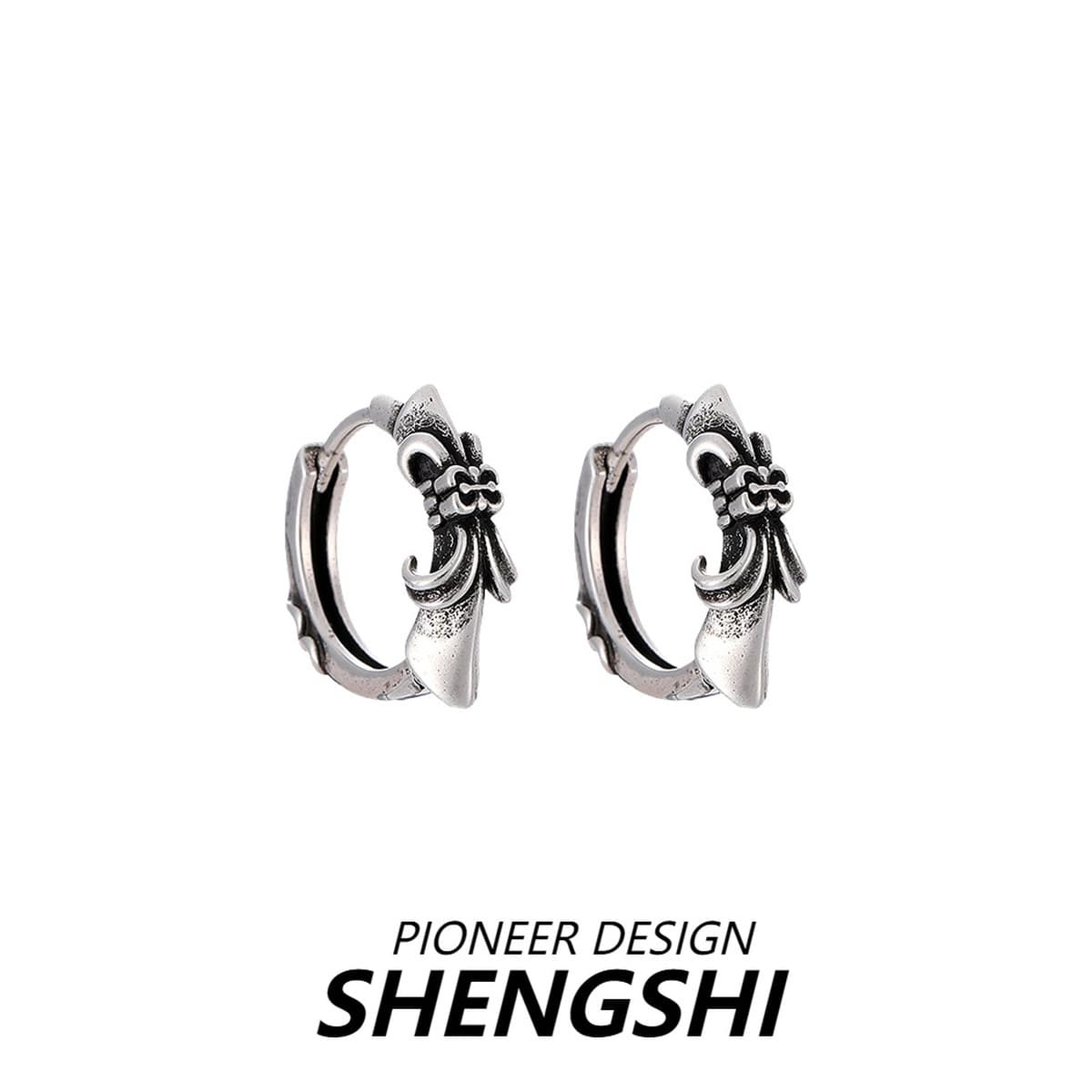 Темный крест-серьги легко экстравагантно, старое ретро-ушные круги, тенденция персонализированные мужские и женские...