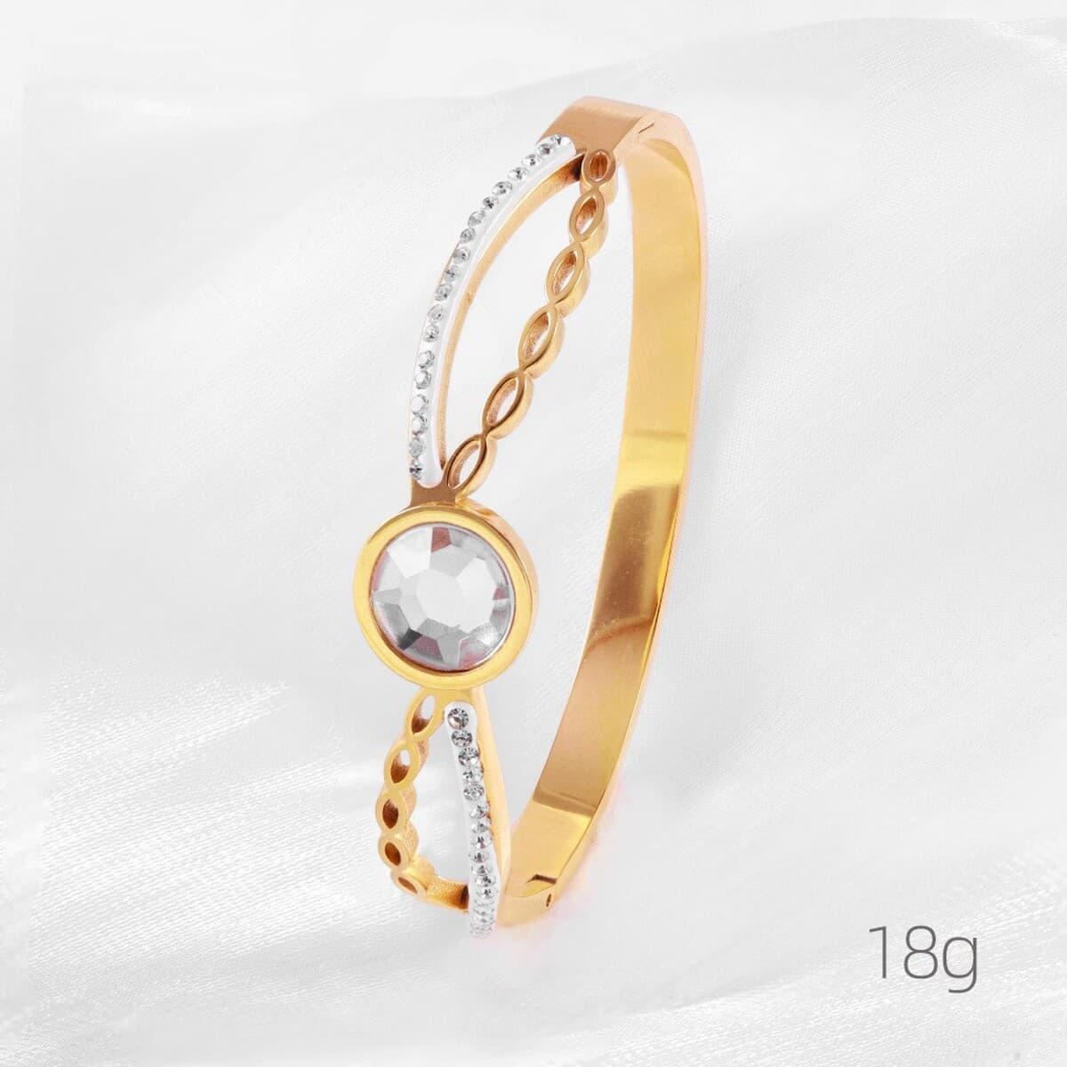 Женский браслет с четырехлистным клевером, покрытый гальваническим покрытием, не выцветает, экологичный, европейский и...