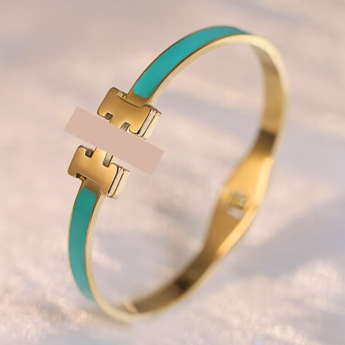 Женский браслет с четырехлистным клевером, покрытый гальваническим покрытием, не выцветает, экологичный, европейский и...