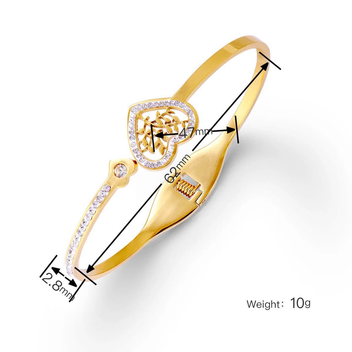 Женский браслет с четырехлистным клевером, покрытый гальваническим покрытием, не выцветает, экологичный, европейский и...