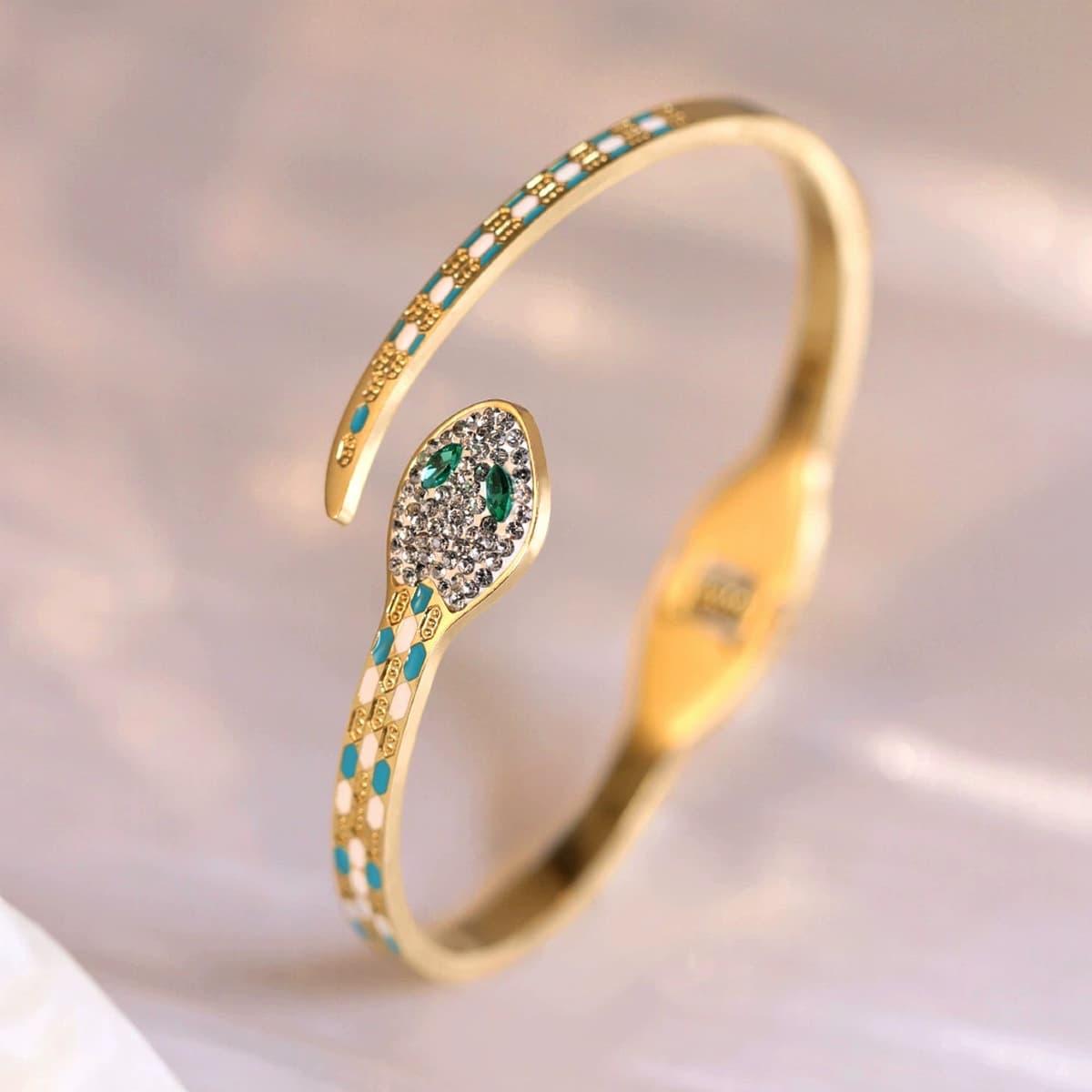 Женский браслет с четырехлистным клевером, покрытый гальваническим покрытием, не выцветает, экологичный, европейский и...