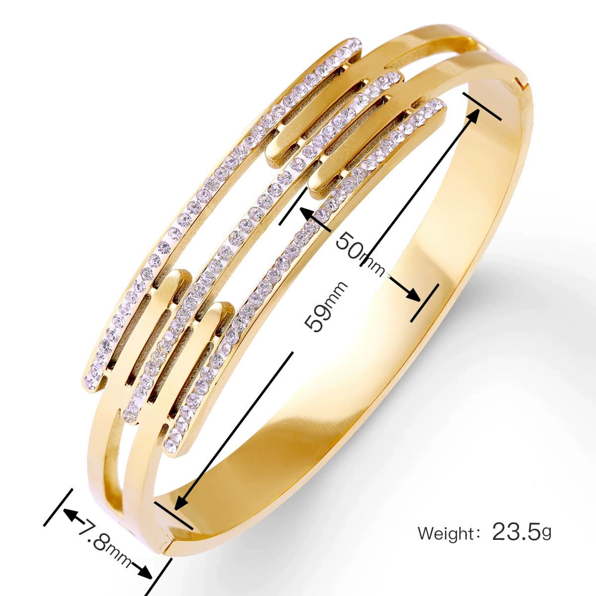 Женский браслет с четырехлистным клевером, покрытый гальваническим покрытием, не выцветает, экологичный, европейский и...