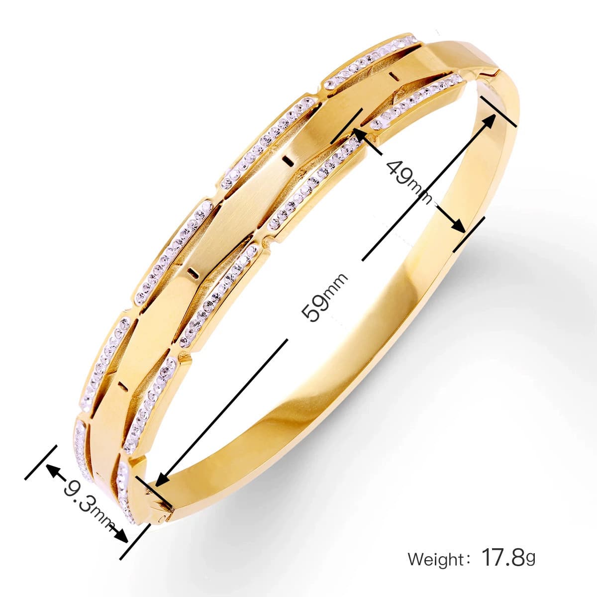 Женский браслет с четырехлистным клевером, покрытый гальваническим покрытием, не выцветает, экологичный, европейский и...