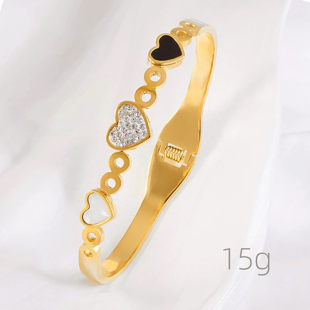 Женский браслет с четырехлистным клевером, покрытый гальваническим покрытием, не выцветает, экологичный, европейский и...