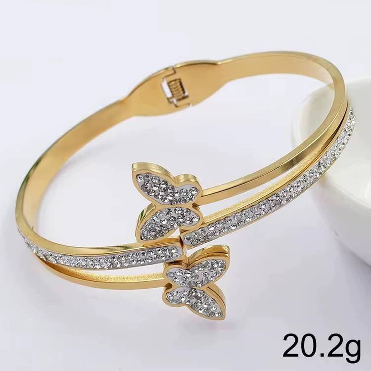 Женский браслет с четырехлистным клевером, покрытый гальваническим покрытием, не выцветает, экологичный, европейский и...