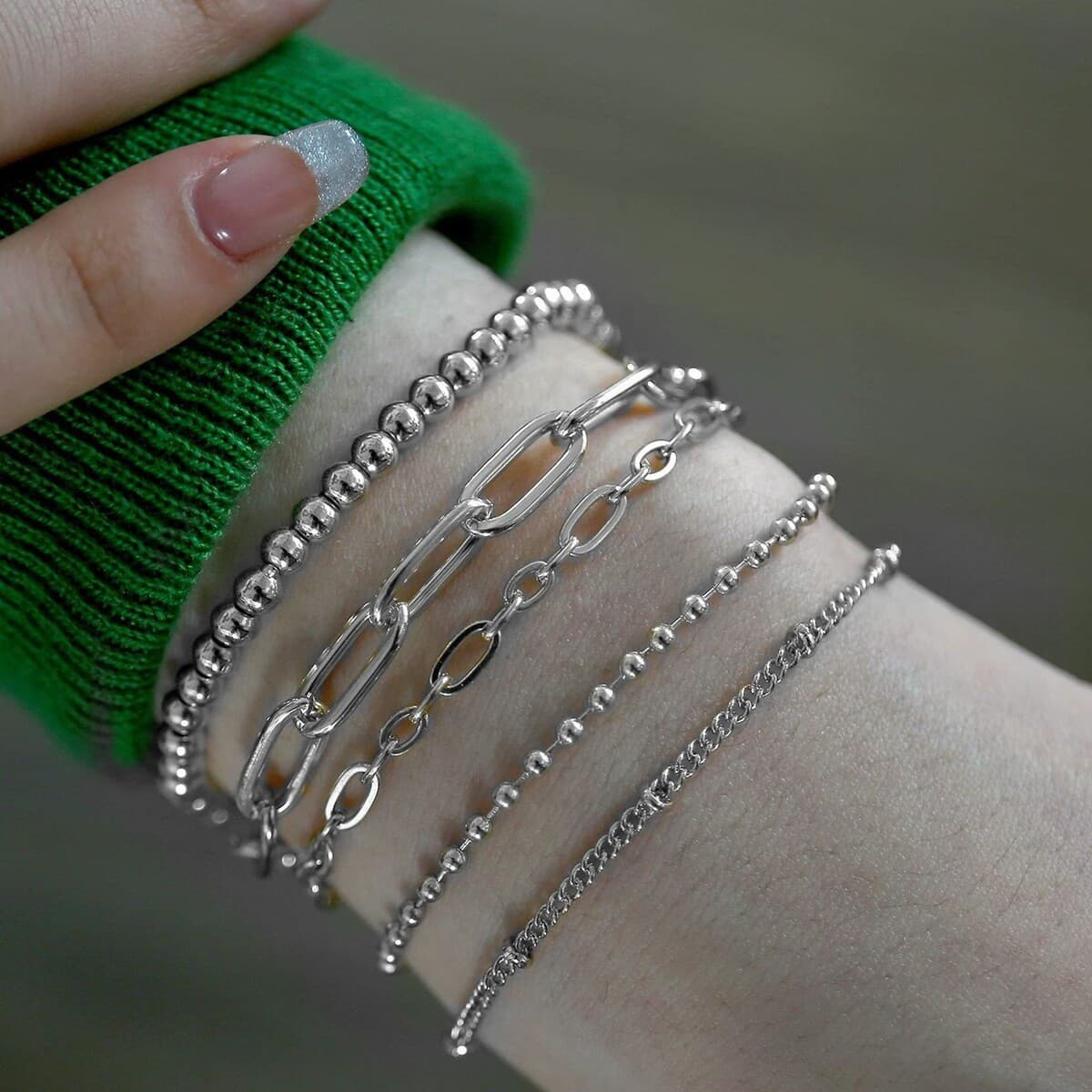 Внешняя торговля трансграничный набор ювелирных изделий персонализированный браслет новый комбинированный сплав