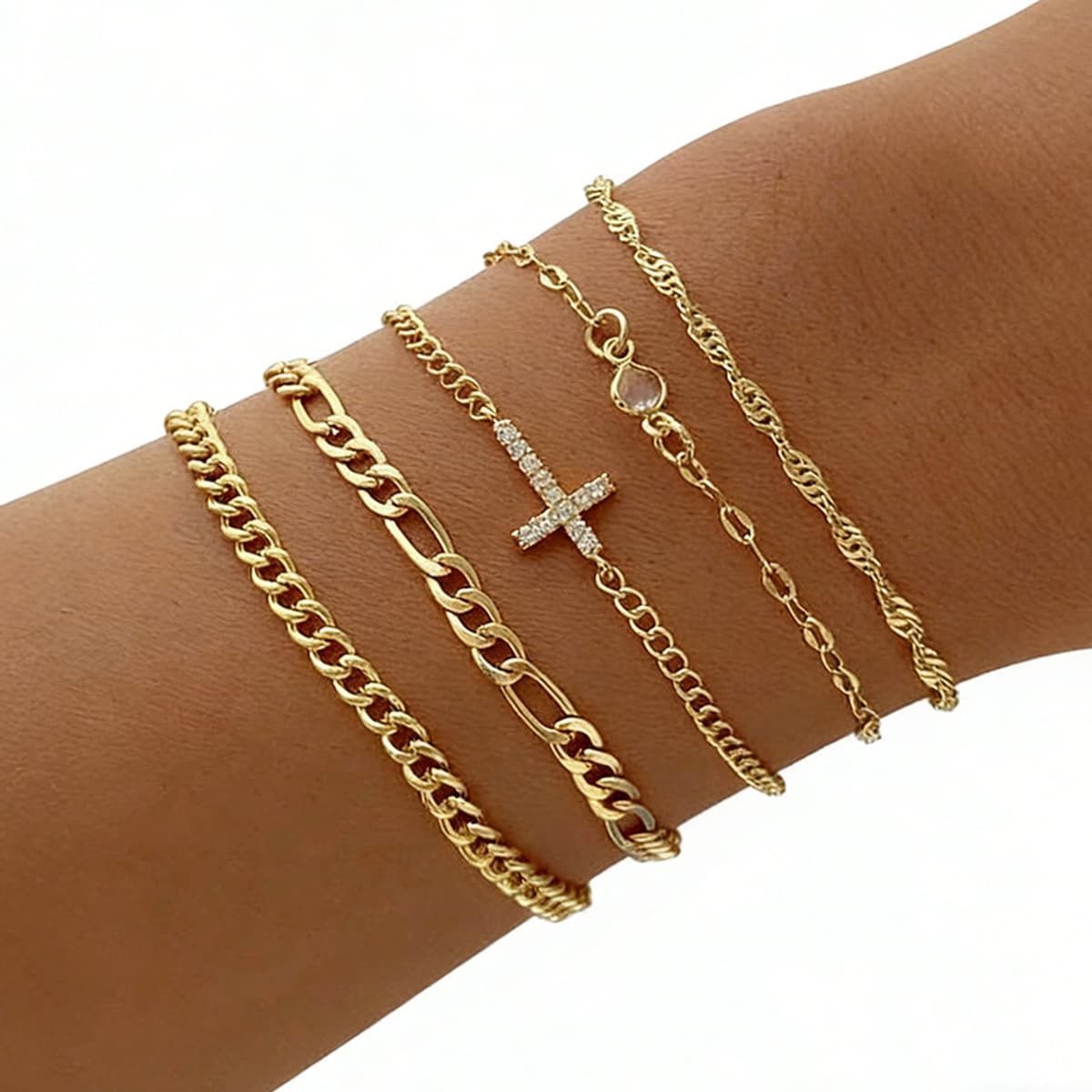 Внешняя торговля трансграничный набор ювелирных изделий персонализированный браслет новый комбинированный сплав