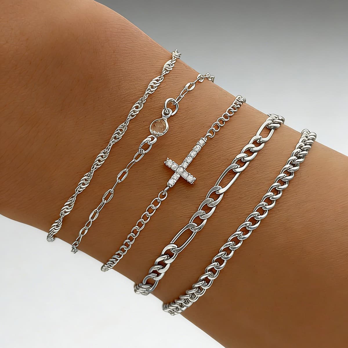 Внешняя торговля трансграничный набор ювелирных изделий персонализированный браслет новый комбинированный сплав