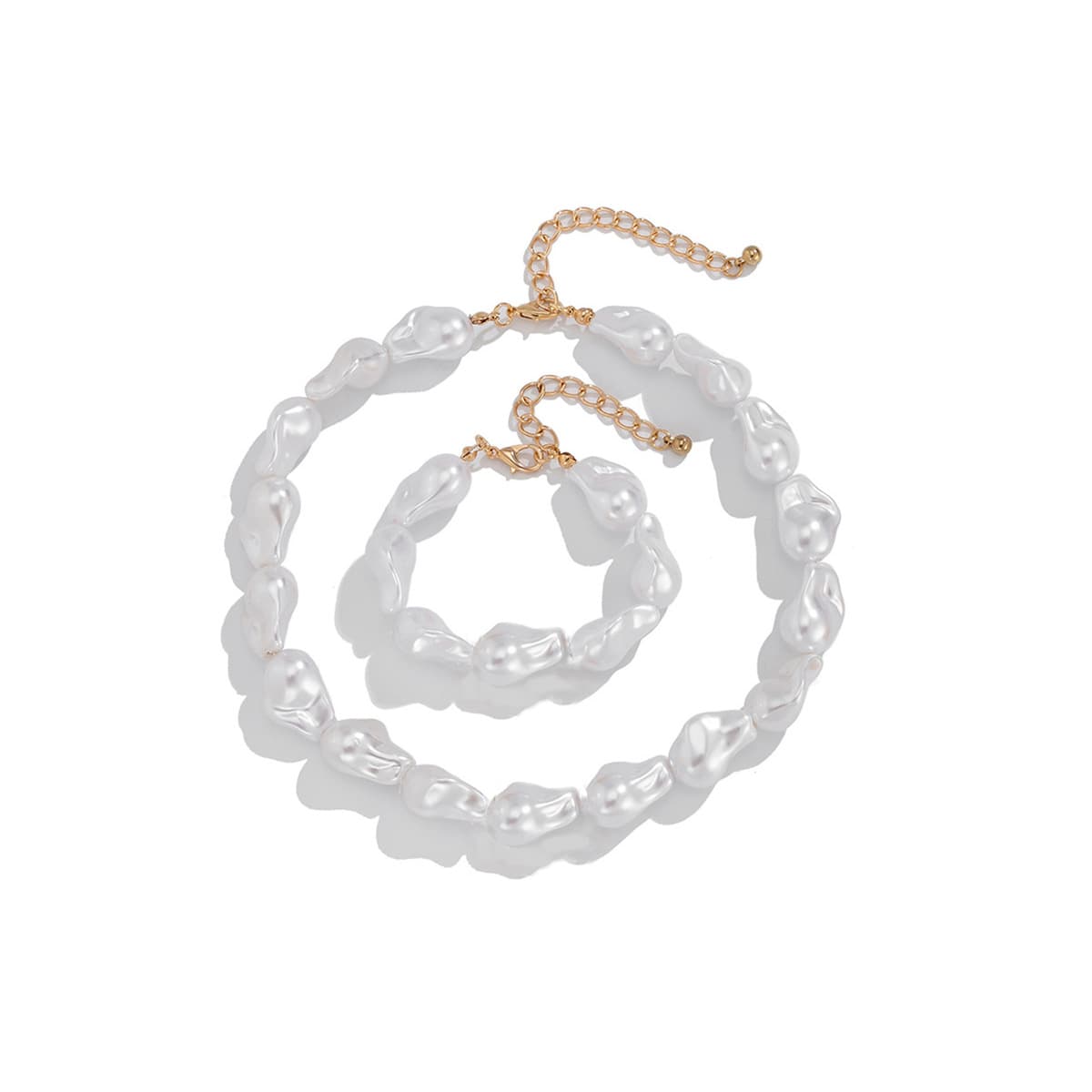 Амазонка трансграничный тренд Чужой жемчуг ожерелье браслет серьги набор сетки красный женский стиль стильный набор...