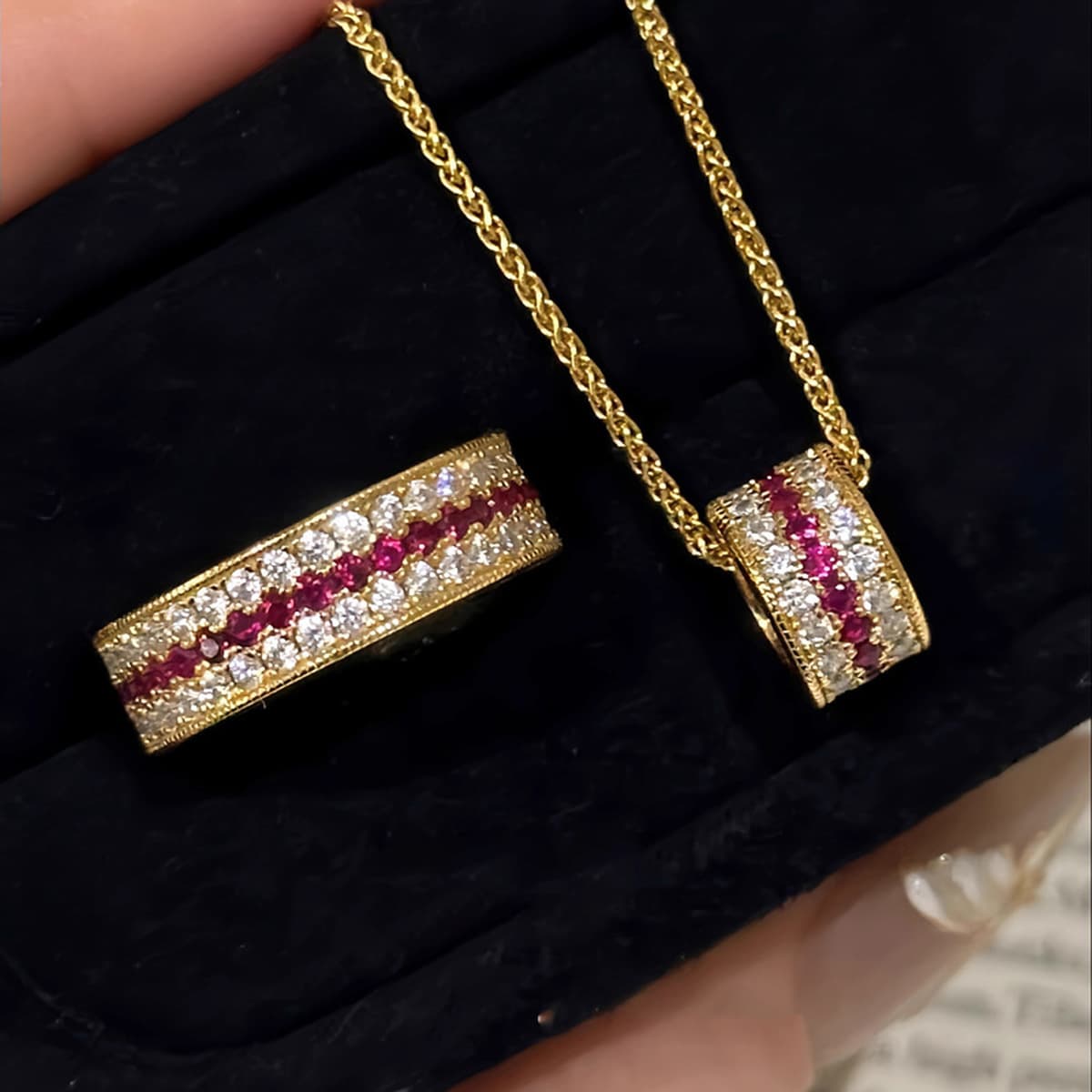 Maiska S925 Серебряный позолоченный сверкающий ожерелье из розы тяжелой промышленности ретро премиум-класса легкий...