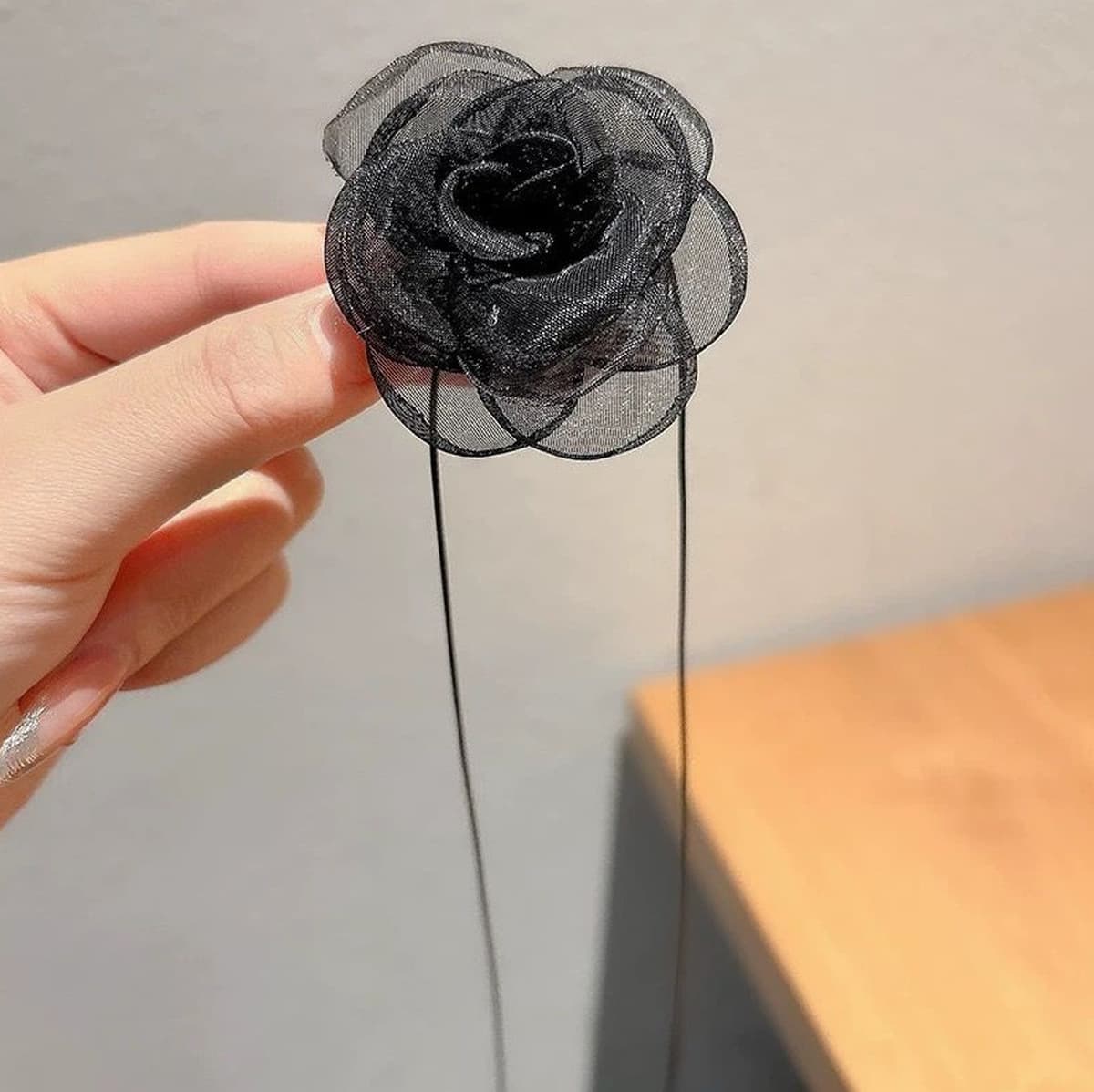 Роза ожерелье choker с шейкой черный цветок воротник шейный ремень с камелией шея аксессуар шея шея шея шнуровка