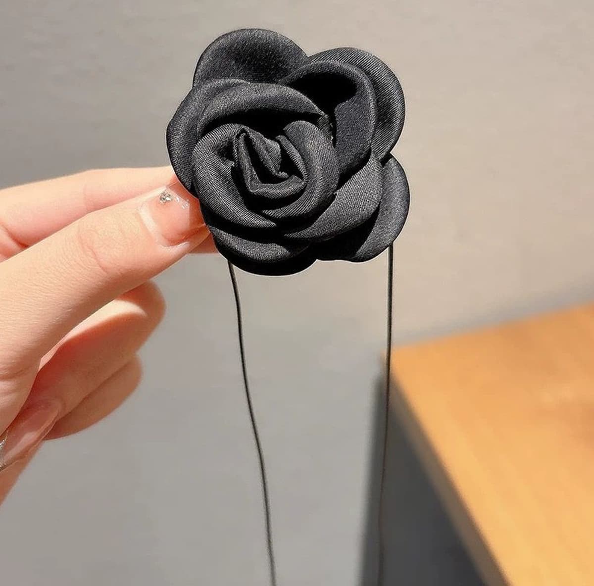 Роза ожерелье choker с шейкой черный цветок воротник шейный ремень с камелией шея аксессуар шея шея шея шнуровка