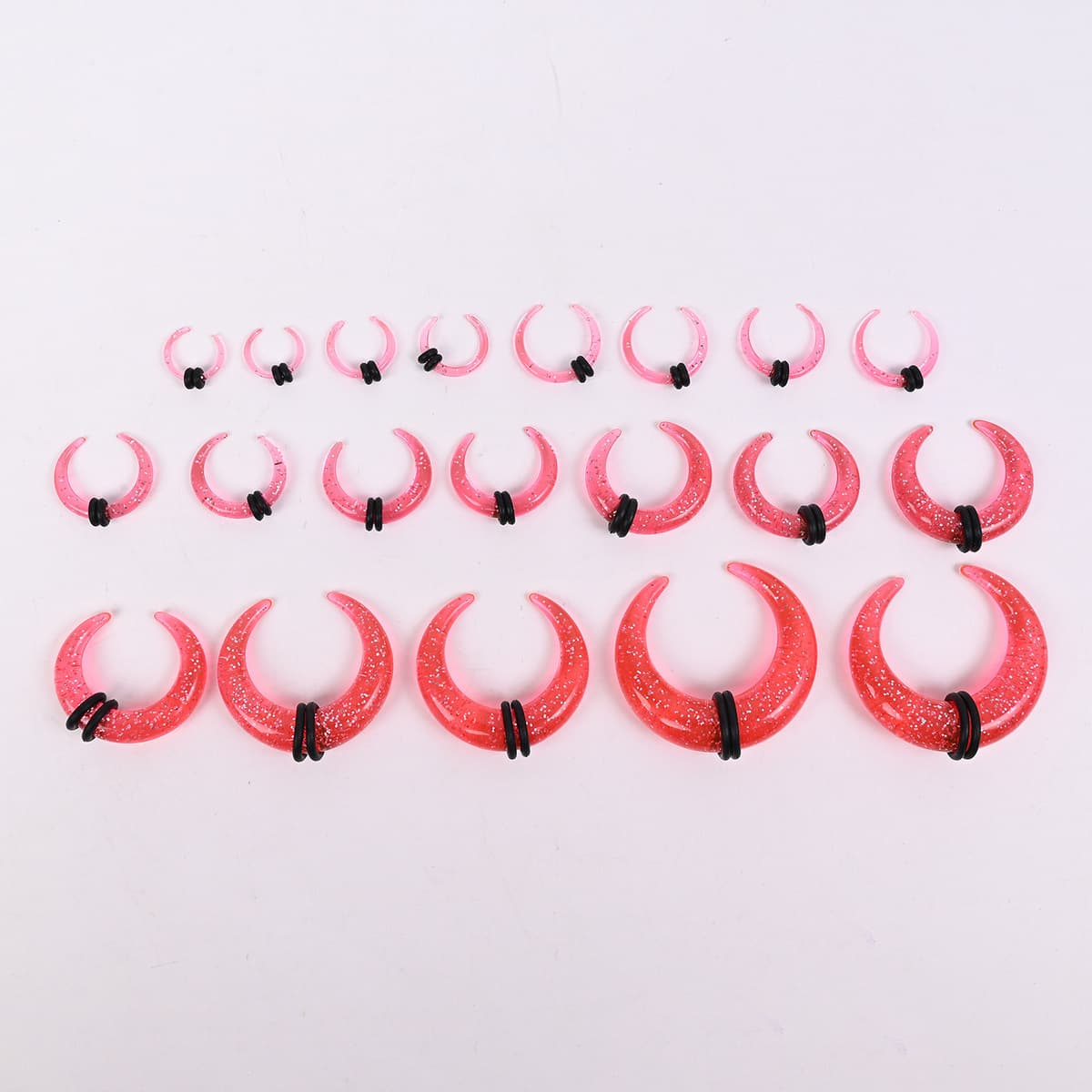 Акриловые серьги-шипы для пирсинга ушей, серия Cross-border Horn Auricle, различные цвета и размеры, U-образные, конусные,...