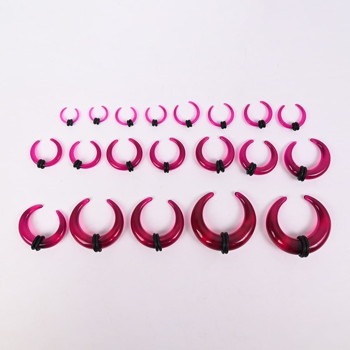 Акриловые серьги-шипы для пирсинга ушей, серия Cross-border Horn Auricle, различные цвета и размеры, U-образные, конусные,...