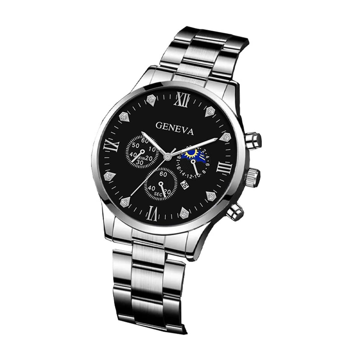 Заводская прямая поставка. Новые модные универсальные мужские кварцевые часы с браслетом, 2025 года.