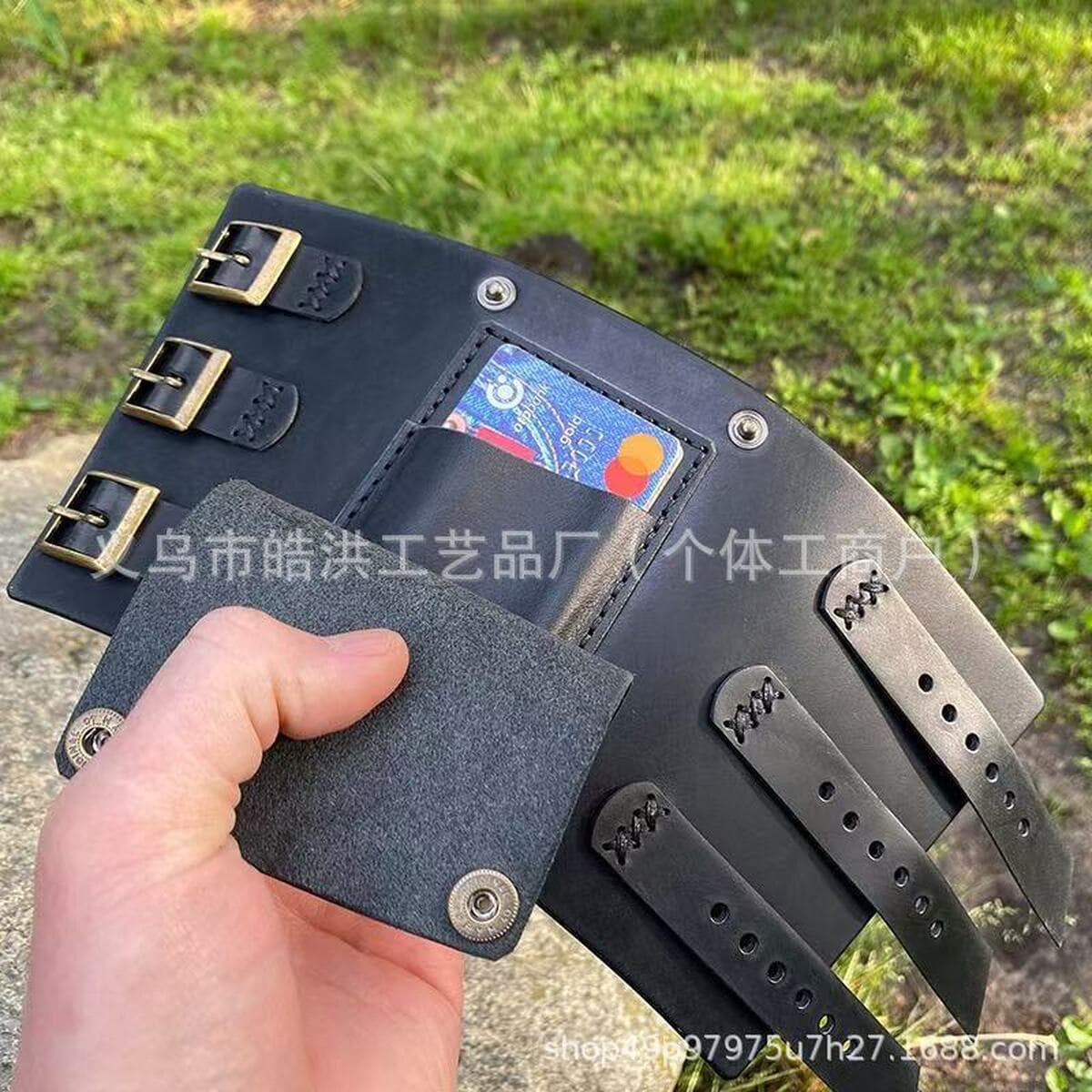 Трансграничные браслеты Европейские и американские мужские велосипедные браслеты в стиле ретро с держателем для карт,...