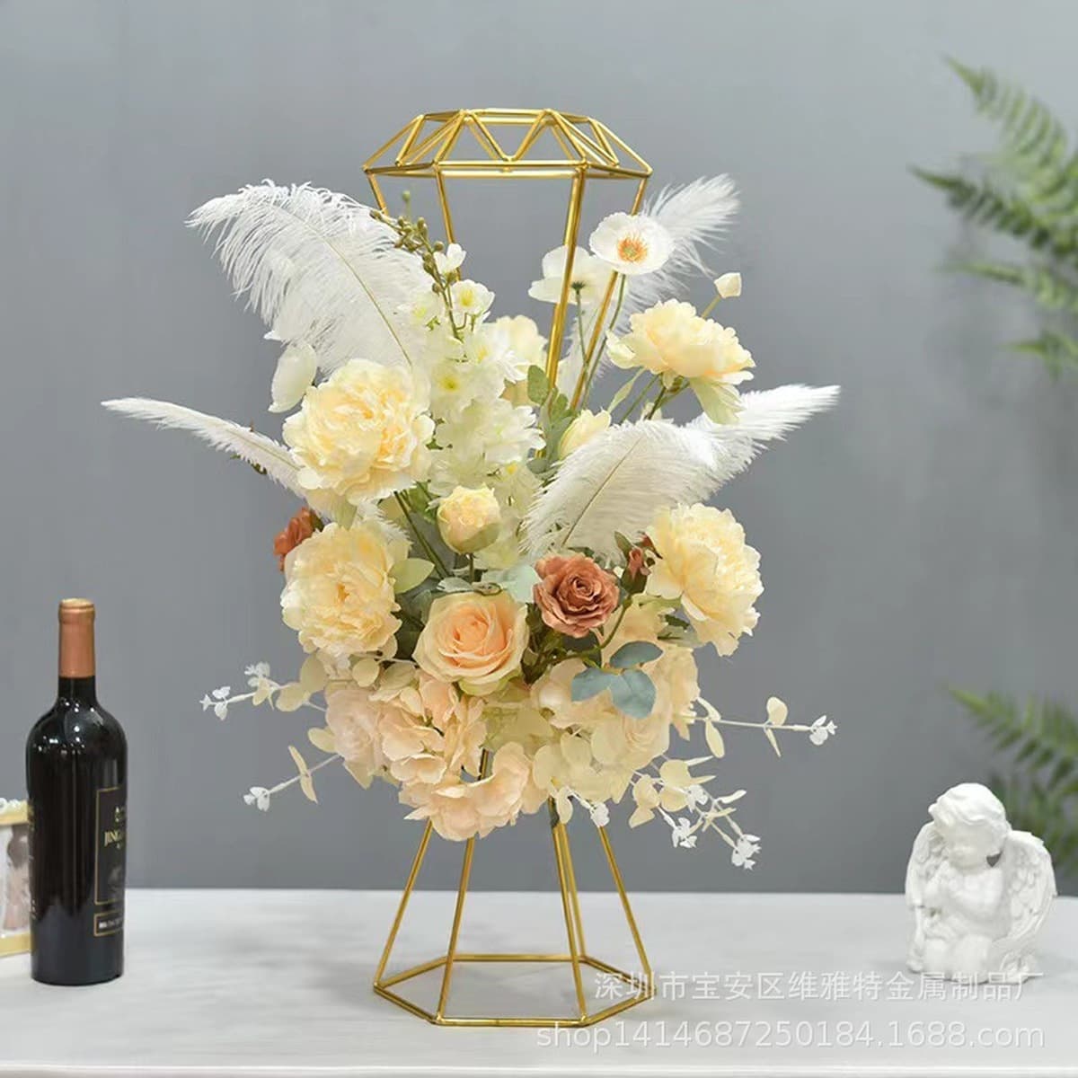 Легкий Роскошный Высококачественный Алмазный Стол Цветок Отель Бар КТВ Модель Набор Комнаты Стол Цветочные Настольные...