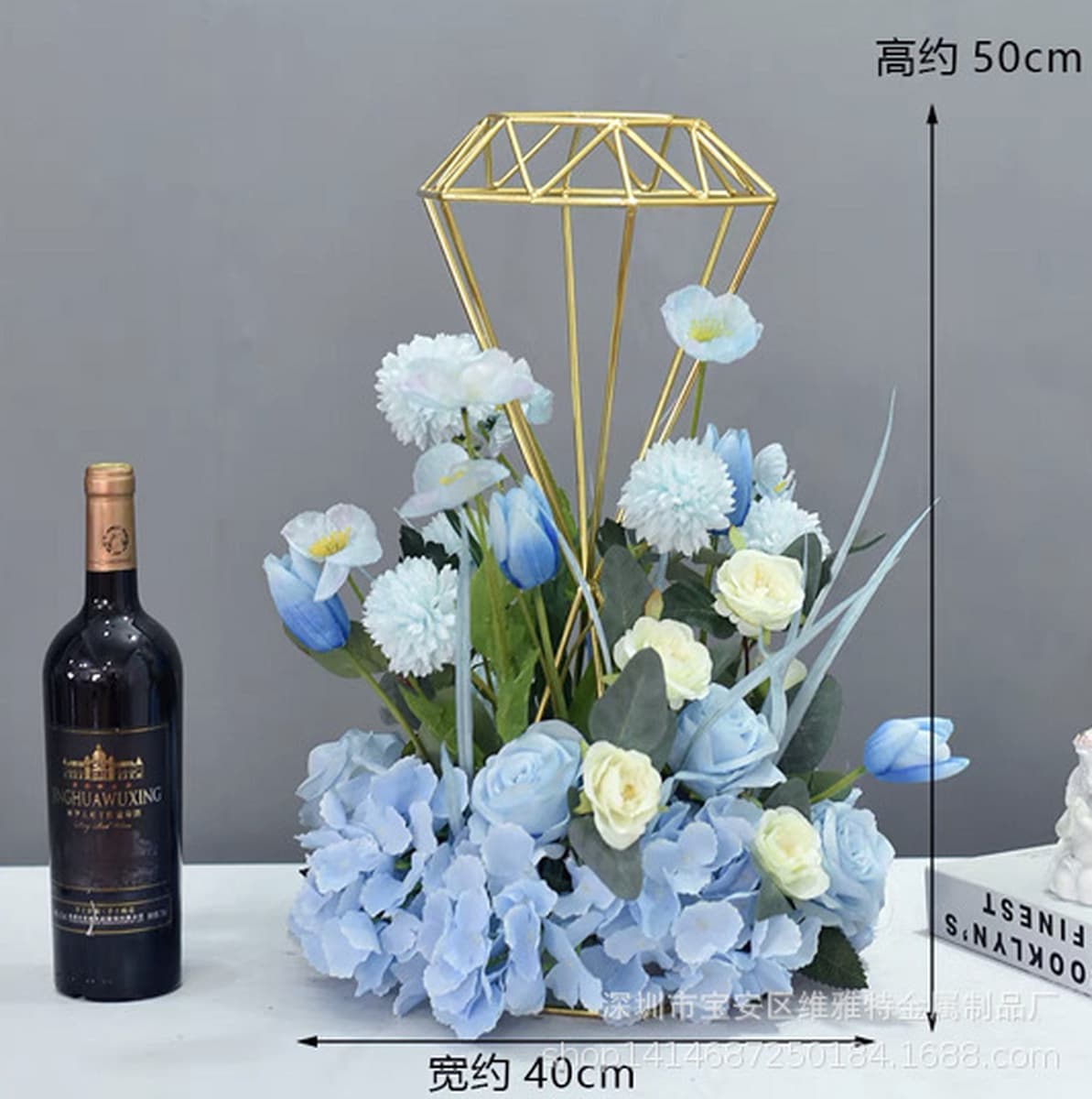 Легкий Роскошный Высококачественный Алмазный Стол Цветок Отель Бар КТВ Модель Набор Комнаты Стол Цветочные Настольные...