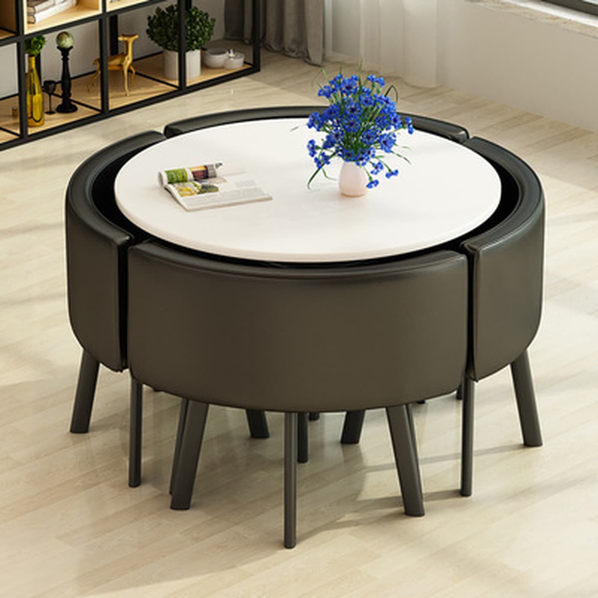 Съемный обеденный стол для дома, небольшой квартиры, обеденный стол, магазин, стол для переговоров на тротуарке и стул,...