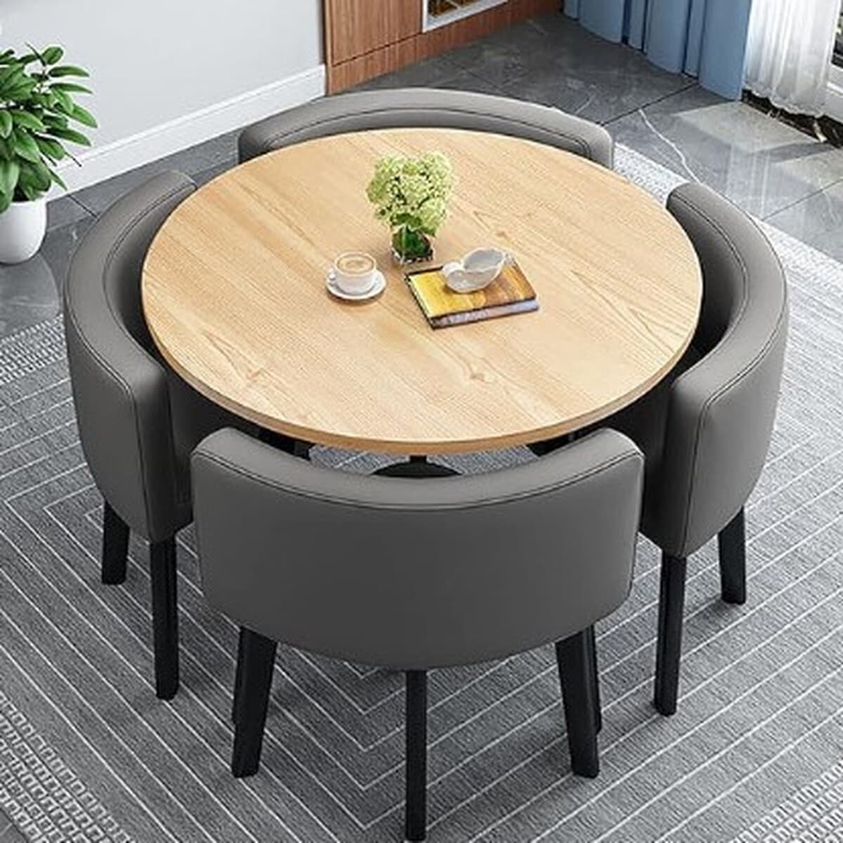 Съемный обеденный стол для дома, небольшой квартиры, обеденный стол, магазин, стол для переговоров на тротуарке и стул,...