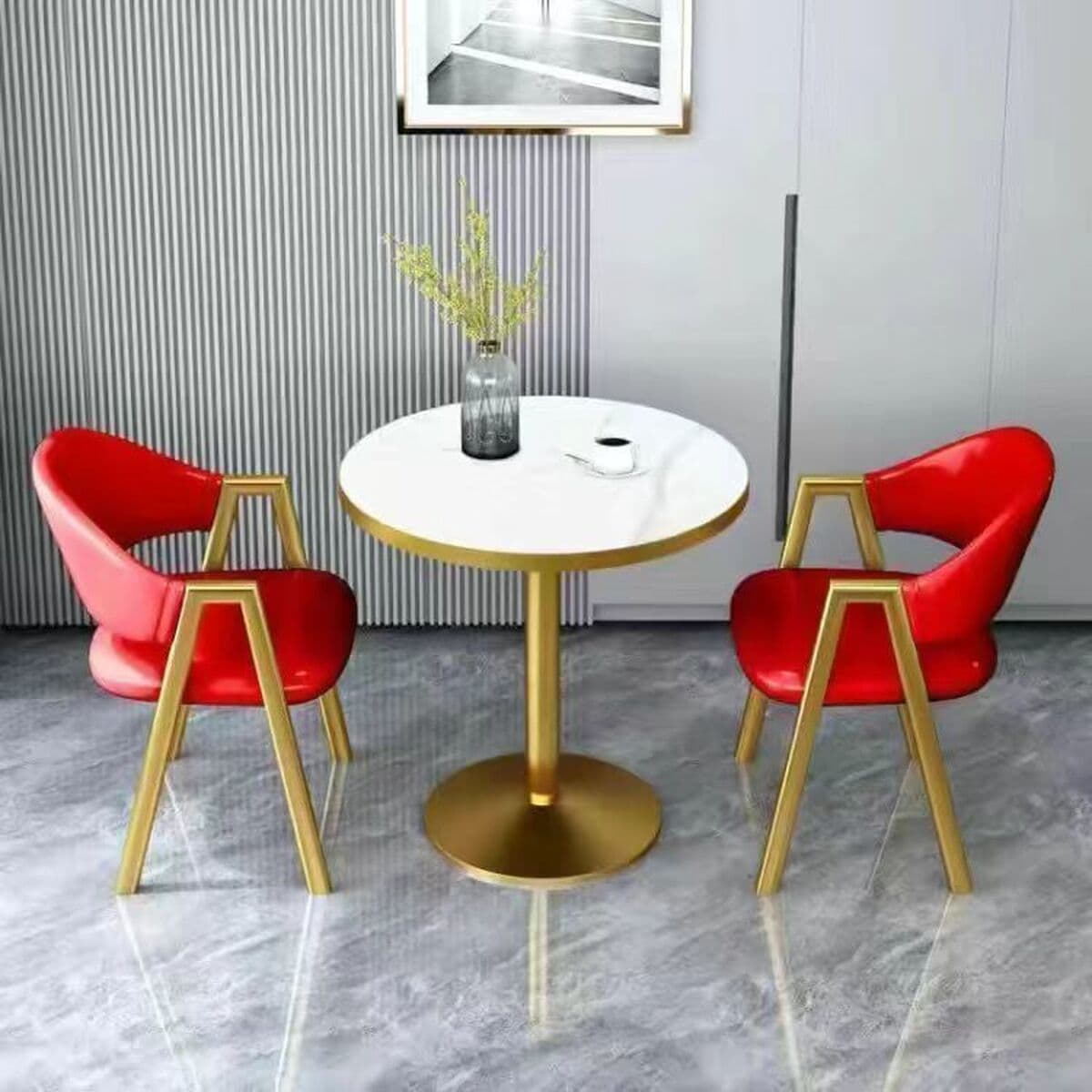 Nordic Modern Переговоры Комбинация столов и стульев принимает простой небольшой офис по продаже молочного чая на балконе