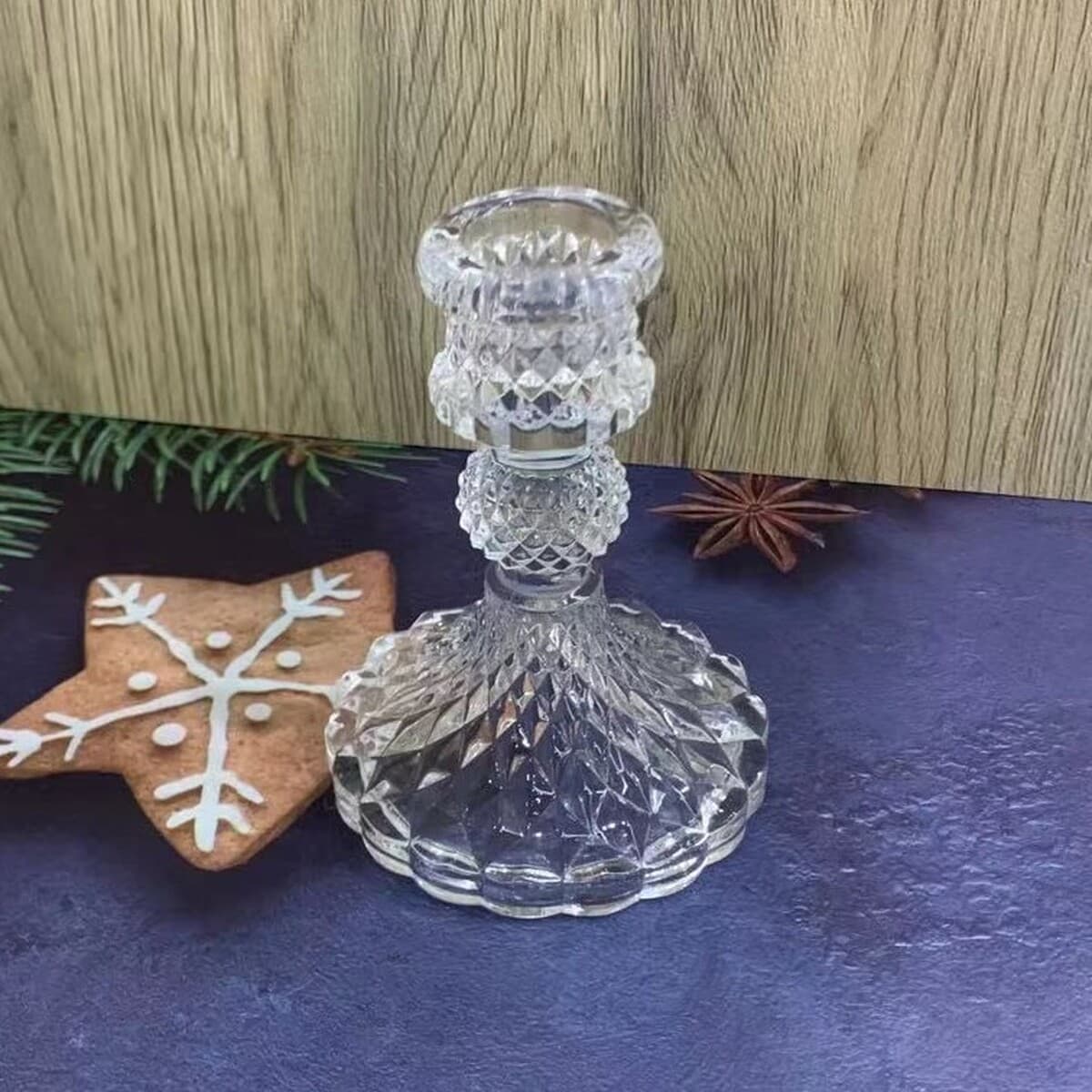 Простой стеклянный подсвечник в европейском стиле, гостиничный бытовой стержень, восковая основа, романтический обеденный...