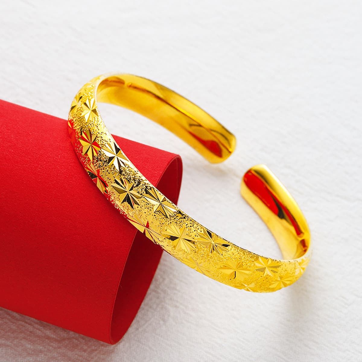 Ша Цзинь полон звезд, блестяще, дракон и феникс, открываемый браслет, имитируемый золотыми украшениями, 10n толстый браслет,...