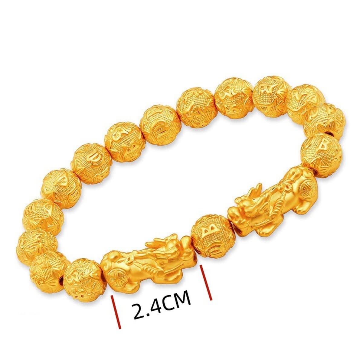 Вьетнамский браслет Sha Jinlu имитирует 99 золотых 3D жестких мужских мужских туземных ручек с бусинками из шести символов