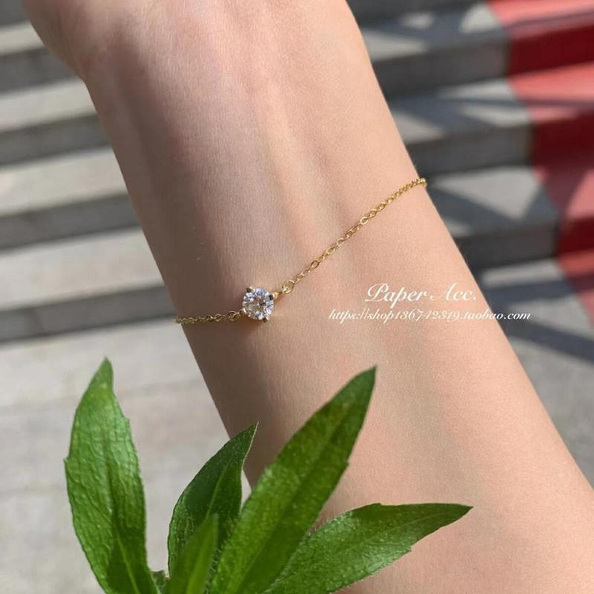 Моделирование дрели Одиночная дрель Браслет с четырьмя когтями в стиле ins Элегантная ниша Розовое золото Летний свет для...