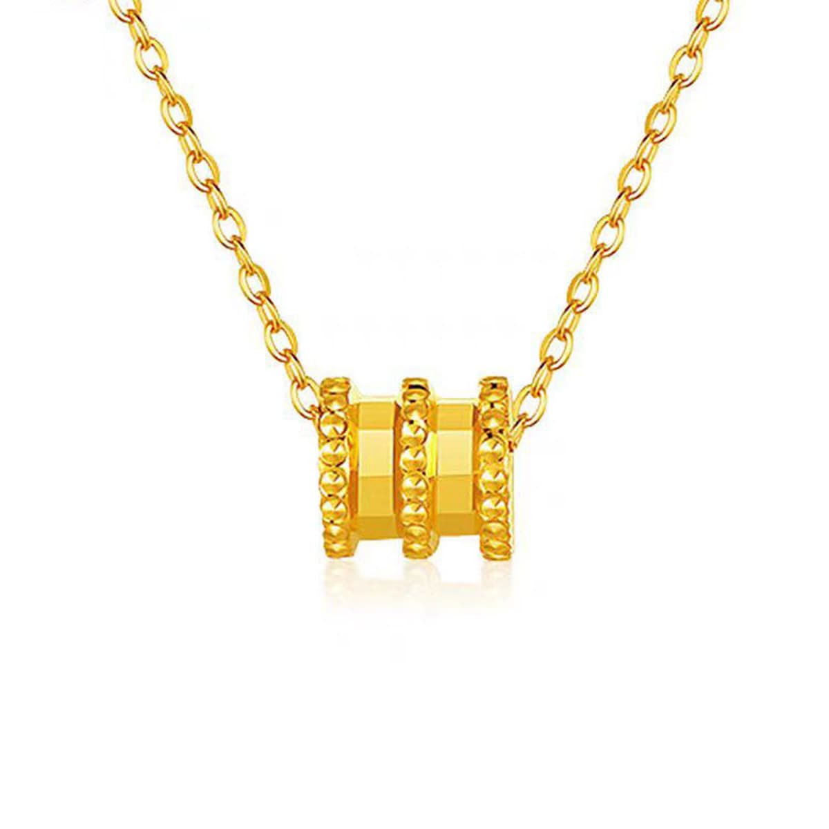 Shuibeijin оптовая продажа, подвеска из чистого золота 999, 3D твердые золотые украшения, чистое золото 24 К, ожерелье на...