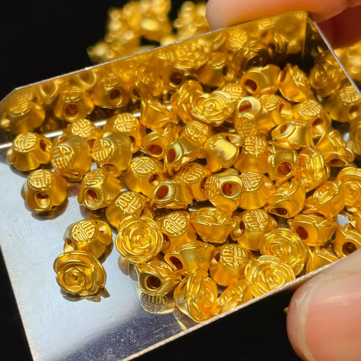 Shuibeijin оптовая продажа, подвеска из чистого золота 999, 3D твердые золотые украшения, чистое золото 24 К, ожерелье на...