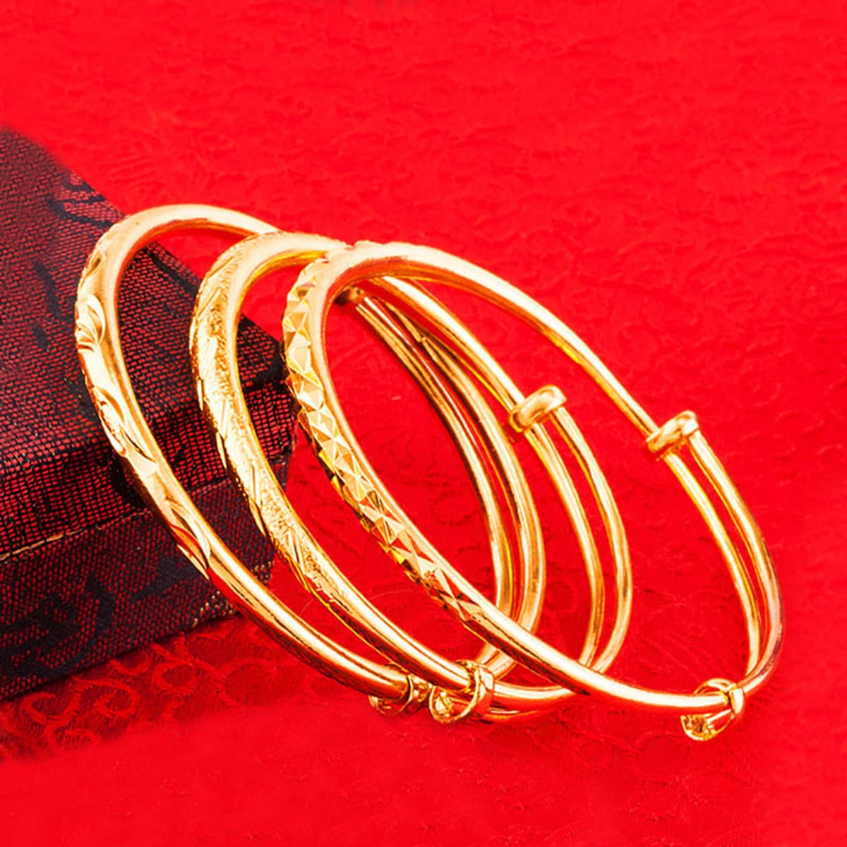 Покрытие медью 24K золотой ручной круглый терьер браслет женский вьетнамский песок золото Gympani женский браслет местные...