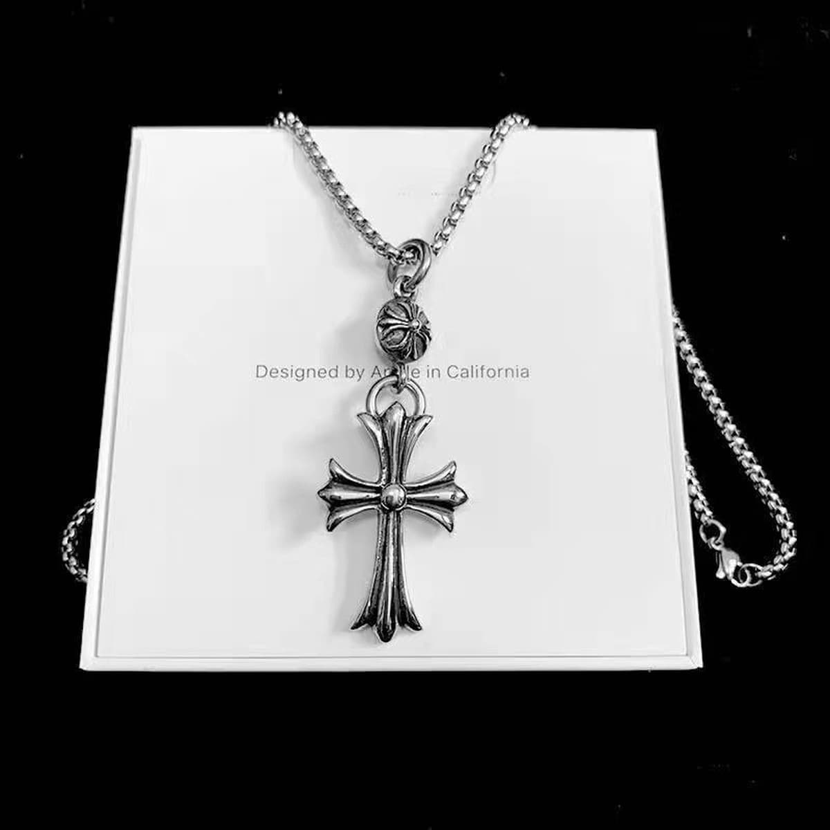 Ожерелье из титановой стали, мужское хип-хоп нишевое ожерелье, Модный кулон в виде медведя, универсальное осенне-зимнее...