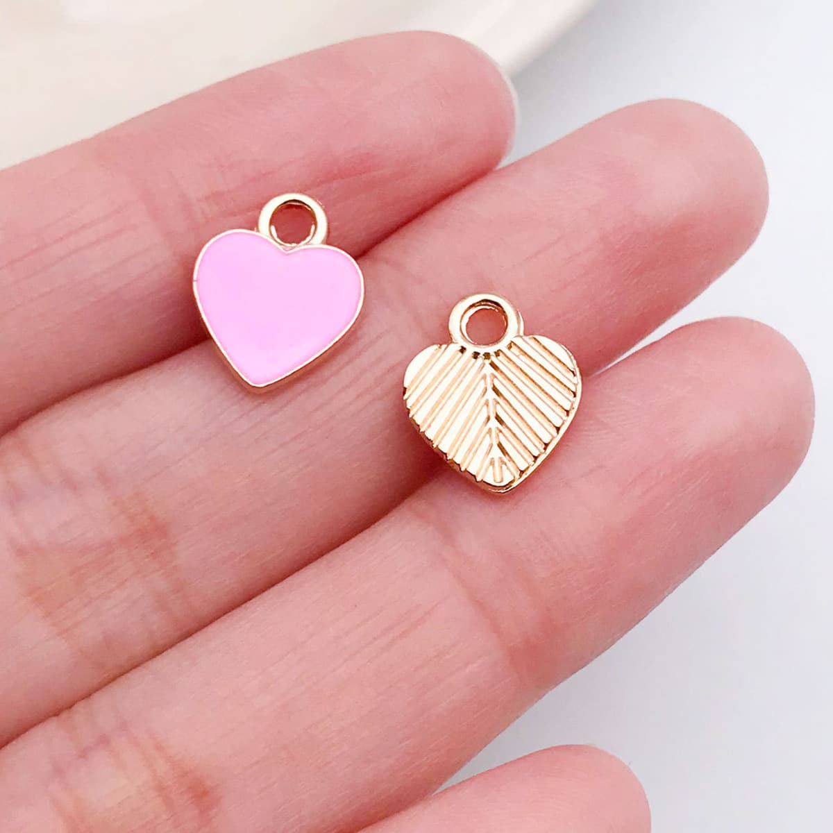 Кулон-подвеска для ожерелья DIY в форме сердца с розой и надписью LOVE, цвет розовый, ко Дню святого Валентина, аксессуары...