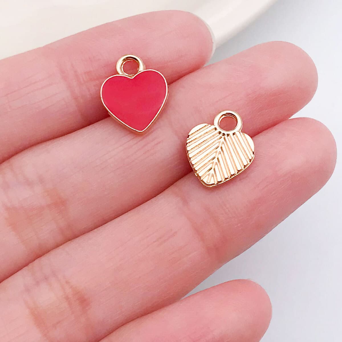 Кулон-подвеска для ожерелья DIY в форме сердца с розой и надписью LOVE, цвет розовый, ко Дню святого Валентина, аксессуары...