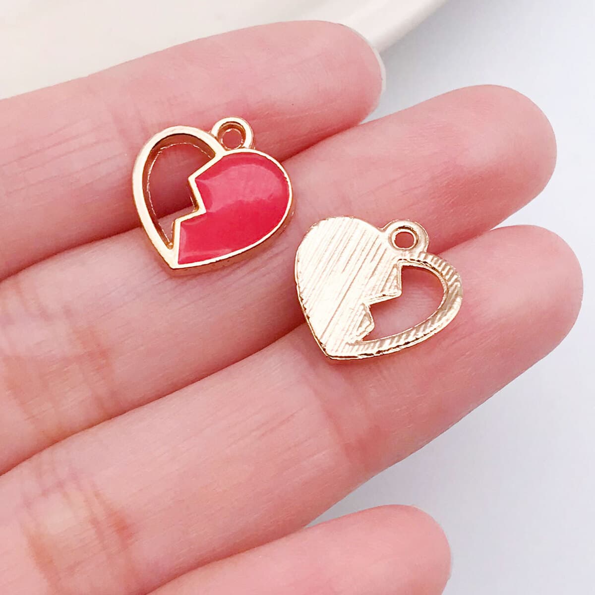 Кулон-подвеска для ожерелья DIY в форме сердца с розой и надписью LOVE, цвет розовый, ко Дню святого Валентина, аксессуары...