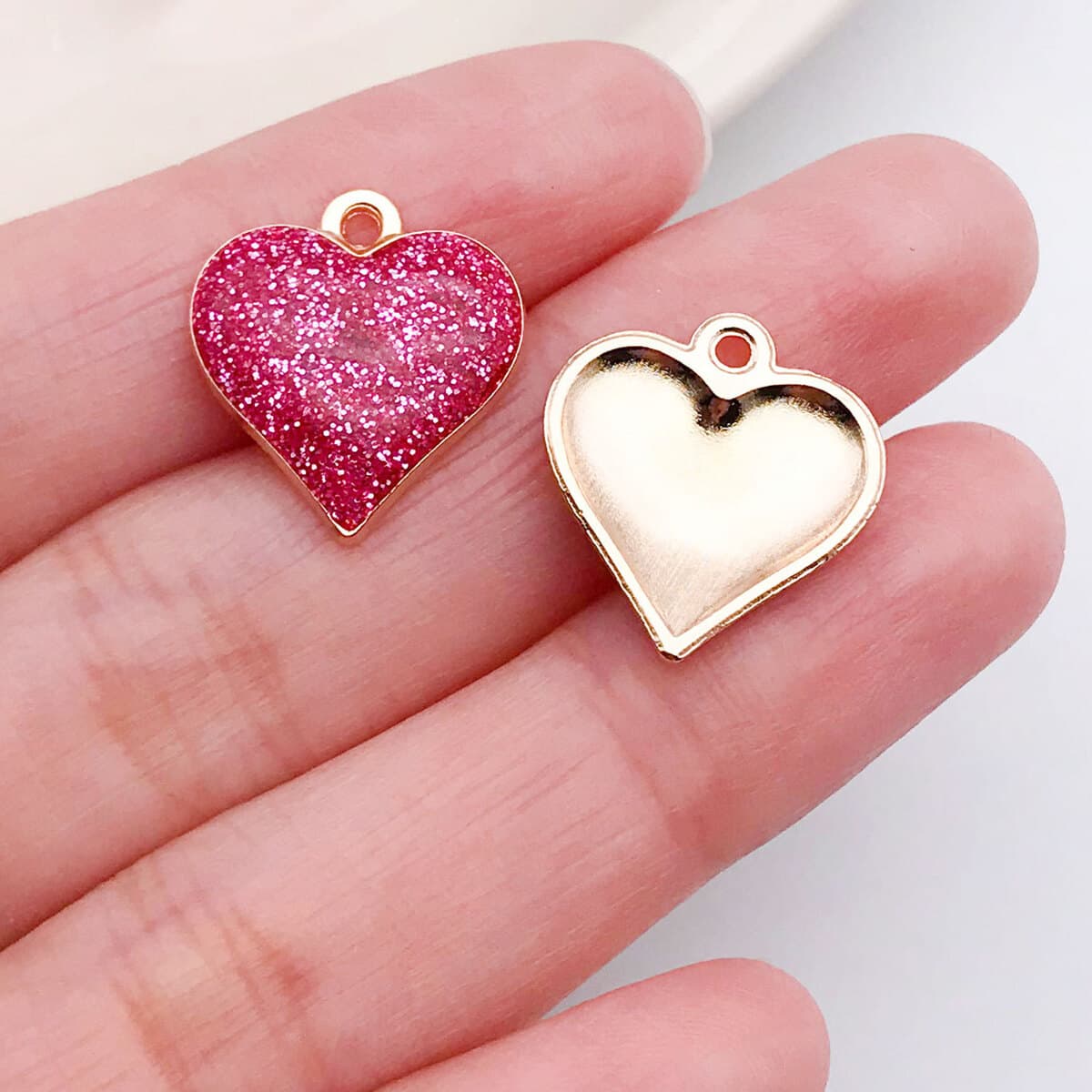 Кулон-подвеска для ожерелья DIY в форме сердца с розой и надписью LOVE, цвет розовый, ко Дню святого Валентина, аксессуары...