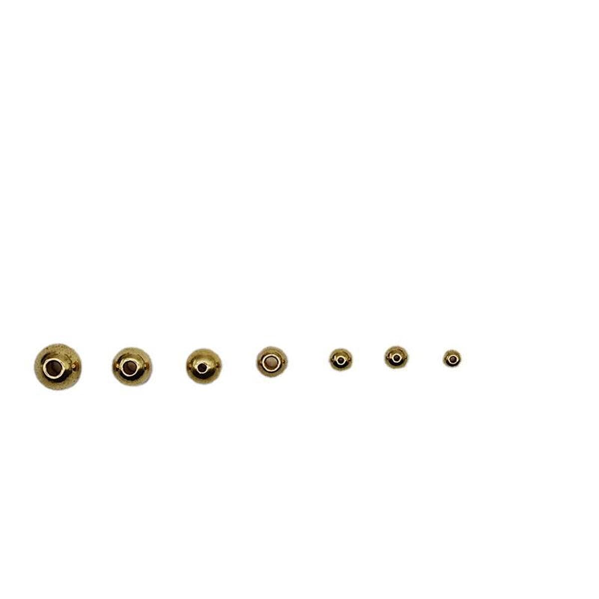 Медные круглые бусины, легкие бусины, разделительные бусины, цепочка, ожерелье, ручная нить, кулон из бисера, сделай сам,...