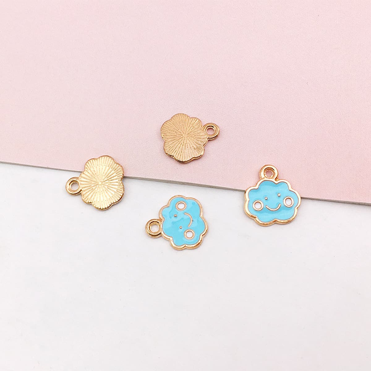 1 сплав DIY ювелирные аксессуары Капельное масло радуга кулон ожерелье серьги брелок аксессуар материал