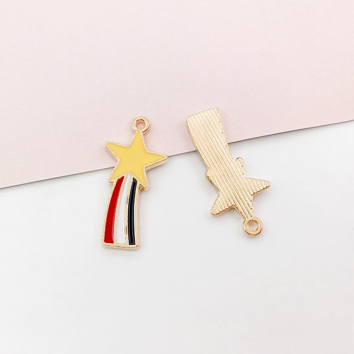 1 сплав DIY ювелирные аксессуары Капельное масло радуга кулон ожерелье серьги брелок аксессуар материал