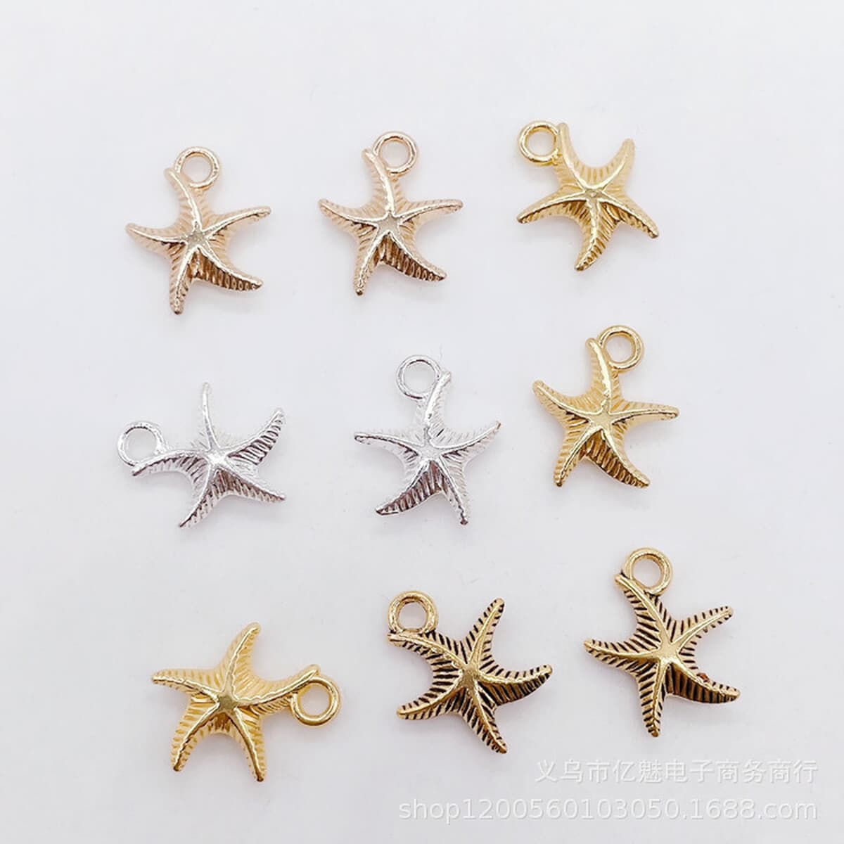 DIY ювелирные аксессуары Морская жизнь серии морская звезда кулон ожерелье серьги кулон 16x14 мм